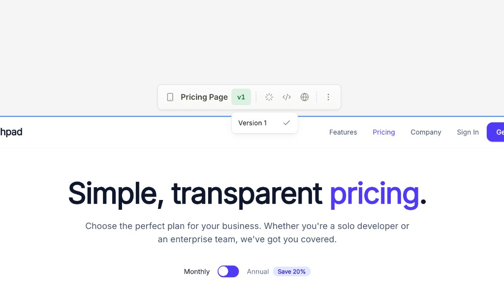 Your first design | MagicPath Docs